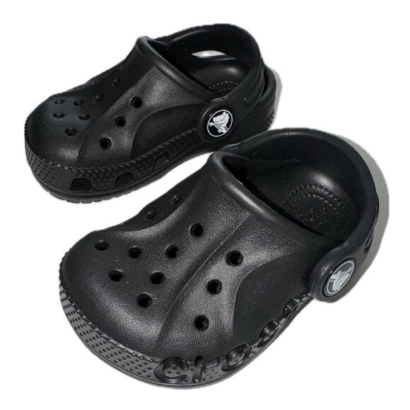 CROC Toddler Classic Black Clog Sandals, Size 4 - Picture 1 of 6